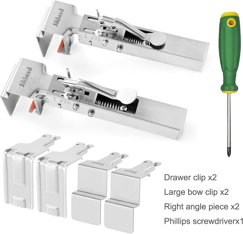 Jikbeed Drawer Front Installation Clamps, Drawer Clamps for Drawer Panel Installation Fixing Clips, Easy, Labor-Saving, and Efficient Drawer Fixing Clip - Image 2